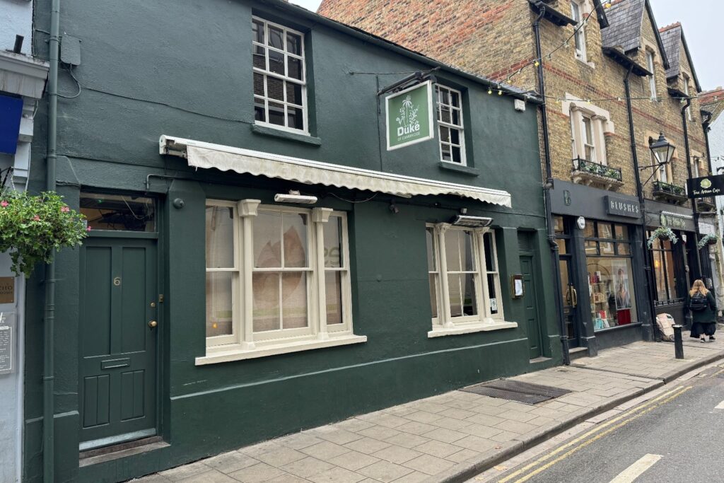 The Duke of Cambridge is situated mid terrace with painted elevations under a pitched roof. The existing pub/bar trades over ground floor with potential to develop the first-floor area, ancillary areas on first floor and basement.
