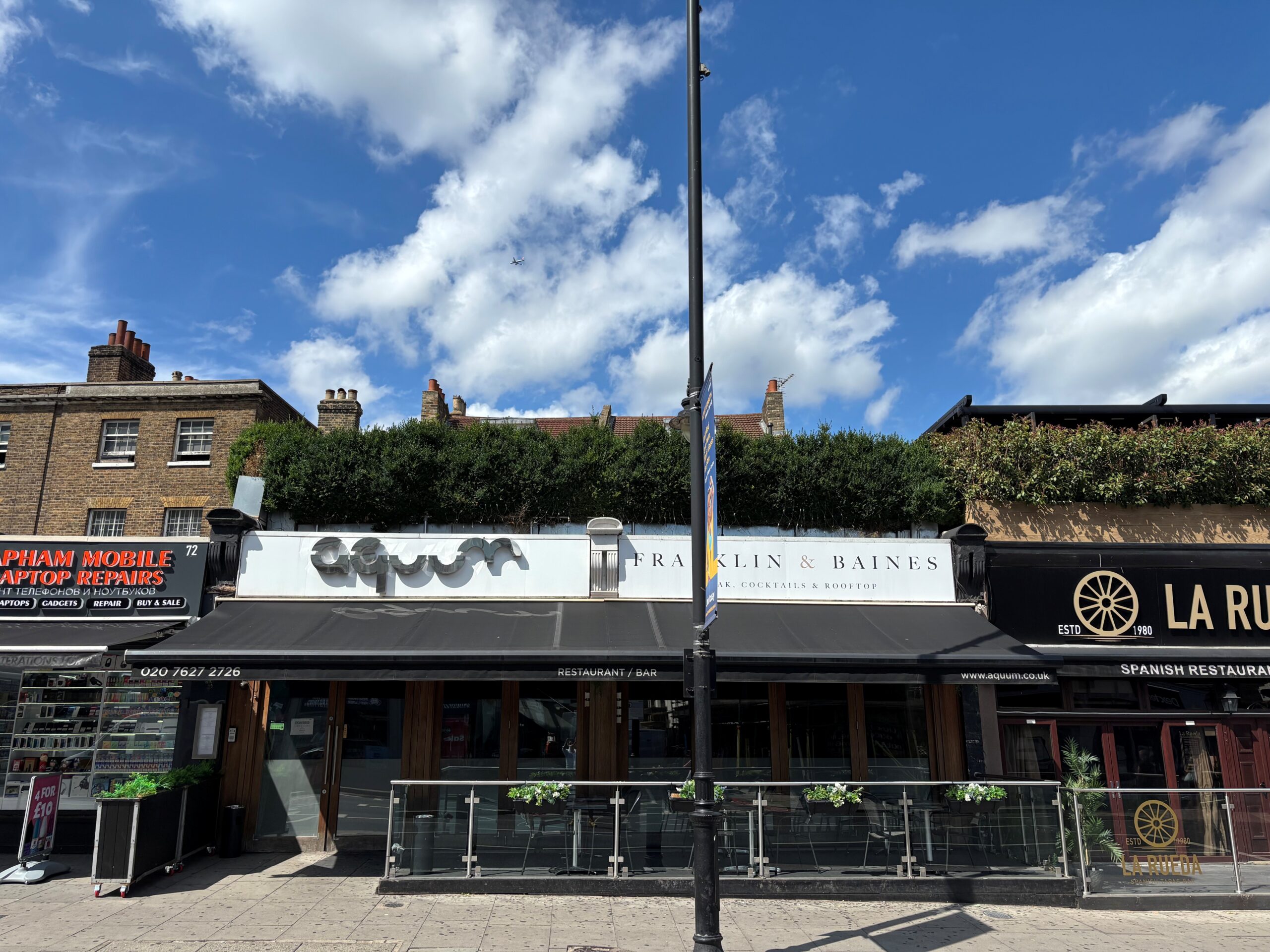 The premises occupy an attractive double fronted unit with bi-folding doors. Arranged over ground floor and mezzanine level, there is ample trading space across both levels. It is currently fitted as a high end restaurant and nightclub venue with multiple bars and sound and light systems. The space will suit a variety of retail, leisure and hospitality uses. Grd - 3,172 sq ft, Mezzanine 1,914 sq ft, 230 sq ft of outside seating.