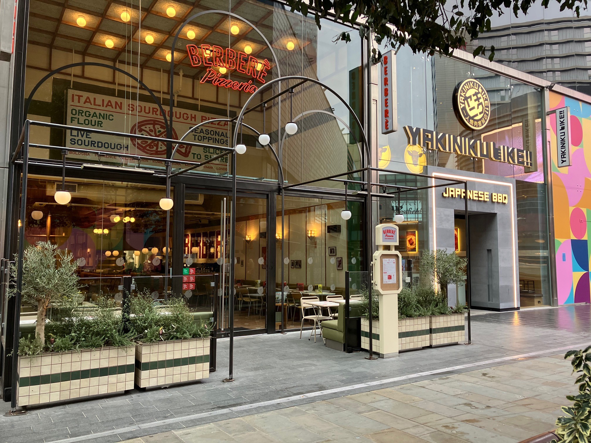 Berberè, Yakiniku Like and Fano debut at Westfield Stratford City, the first of six new F&B signings