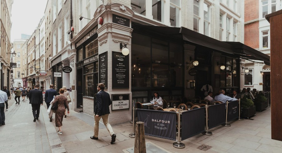 The premises occupies ground and basement with outside seating fitted to a high standard.